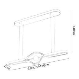 Moderne Lineær Pendellampe Med Lang Stripe