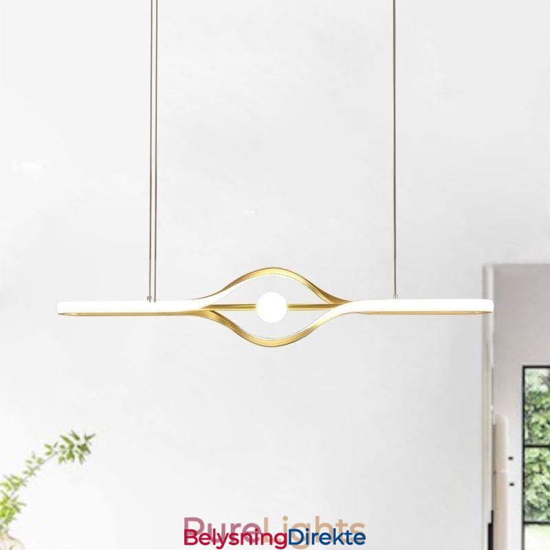 Moderne Lineær Pendellampe Med Lang Stripe