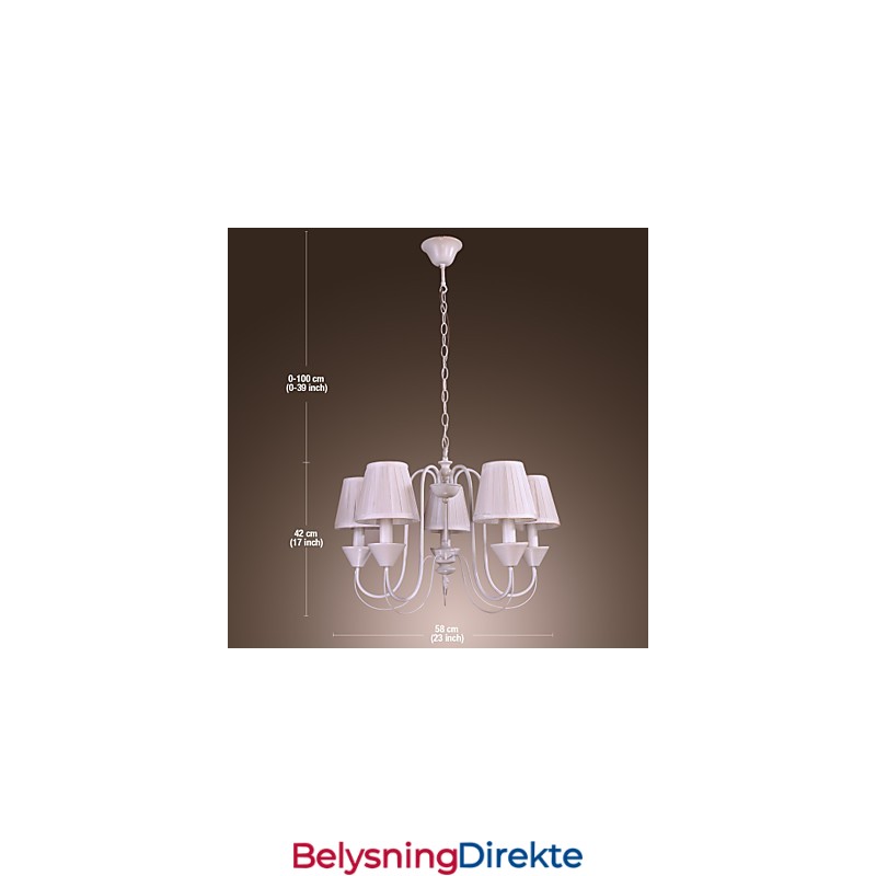 Rustikk Bronselysekrone I Hyttestil