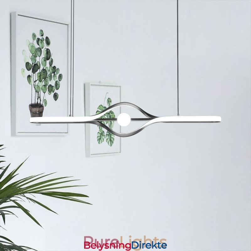 Moderne Lineær Pendellampe Med Lang Stripe