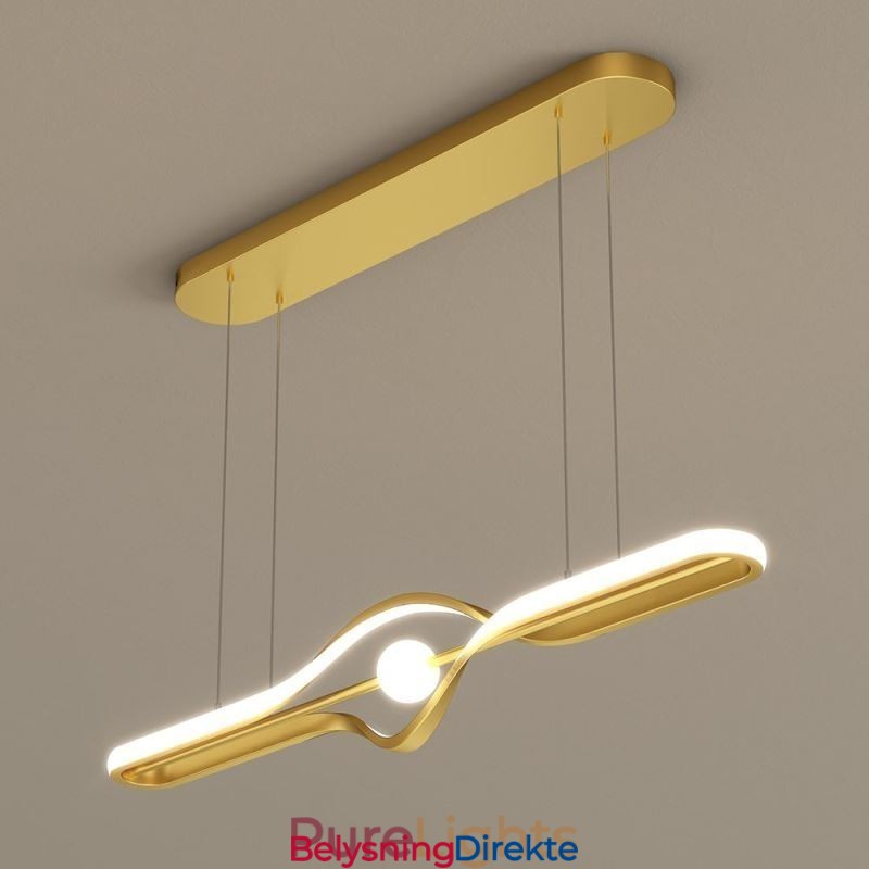 Moderne Lineær Pendellampe Med Lang Stripe