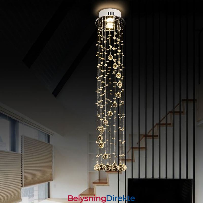 Luksuriøs Stor Lysekrone Moderne Krystall Innfelt Taklampe