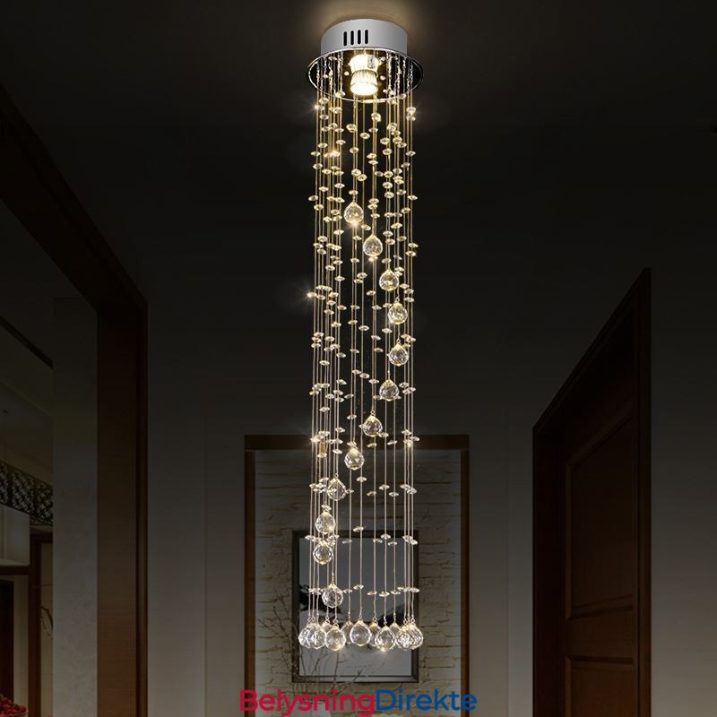Luksuriøs Stor Lysekrone Moderne Krystall Innfelt Taklampe