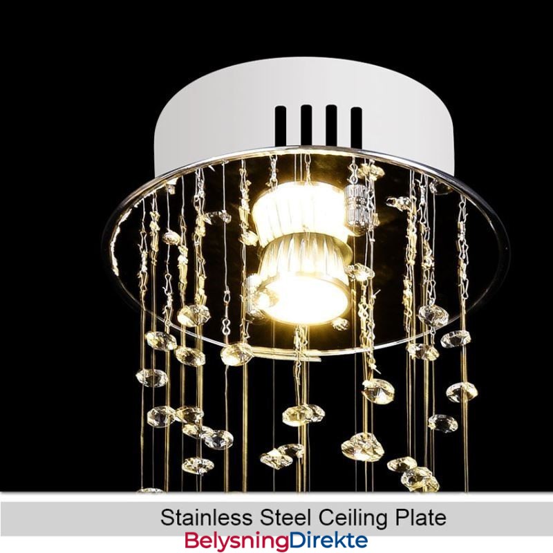 Luksuriøs Stor Lysekrone Moderne Krystall Innfelt Taklampe