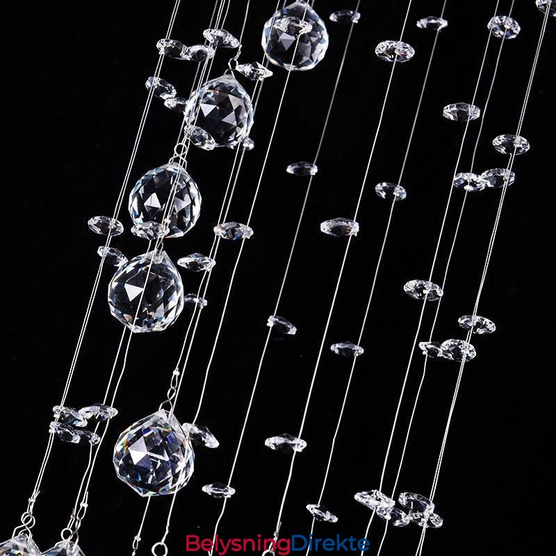 Luksuriøs Stor Lysekrone Moderne Krystall Innfelt Taklampe