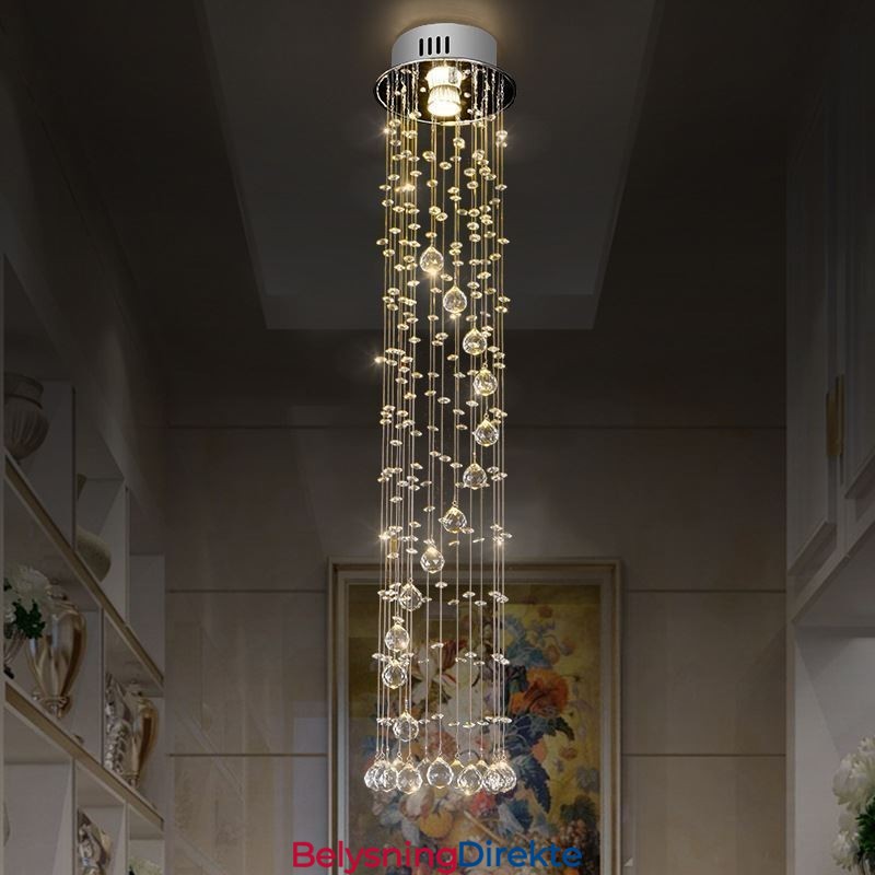 Luksuriøs Stor Lysekrone Moderne Krystall Innfelt Taklampe
