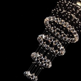 Krystalllysekrone Moderne Elegant Taklampe Tosidig Trapp