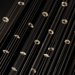 Krystalllysekrone Moderne Elegant Taklampe Tosidig Trapp