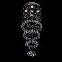 Krystalllysekrone Moderne Elegant Taklampe Tosidig Trapp