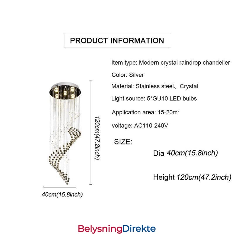 Elegant Krystalllysekrone Med Regndråper I Taklamper I Foajeen