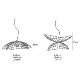 Moderne Hattelysekrone Minimalistisk Dekor Pendellampe 1 Lys