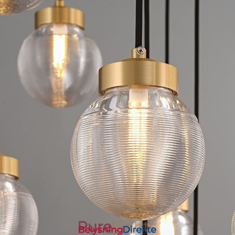 Amerikansk Cluster-Pendellampe Luksuriøs Taklampe I Glasskule