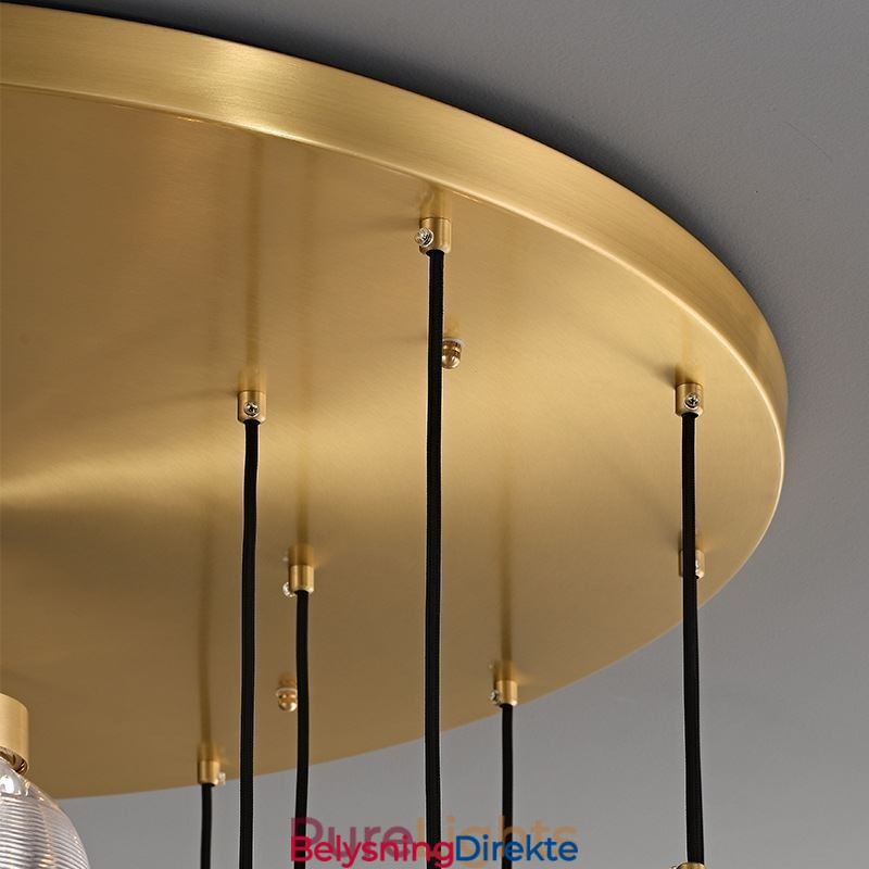 Amerikansk Cluster-Pendellampe Luksuriøs Taklampe I Glasskule