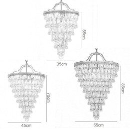 Amerikansk Krystalltaklampe Landlig Retro Rund Pendellampe