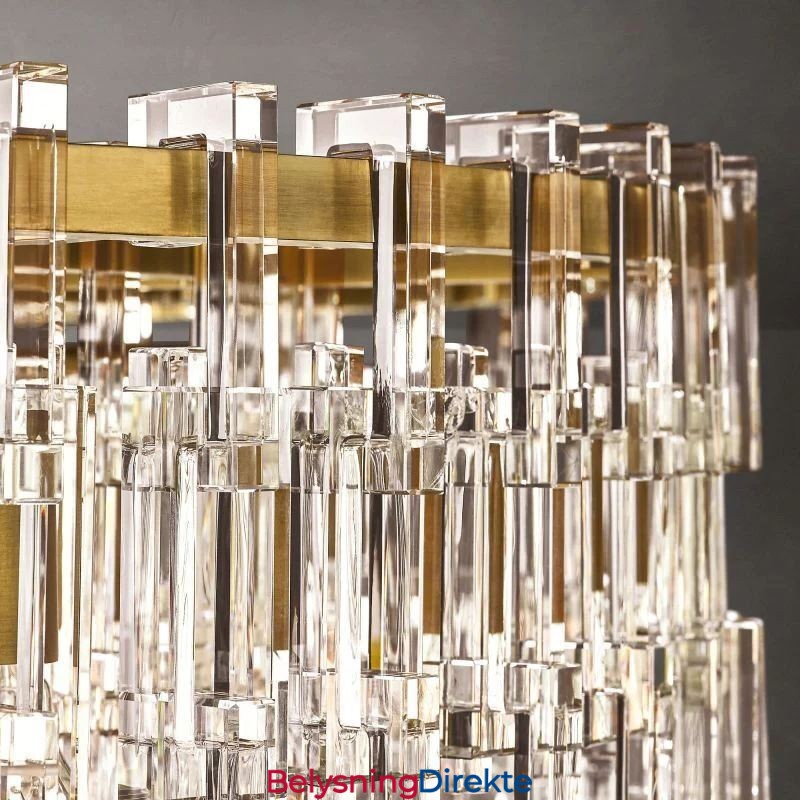 Amerikansk Taklampe Luksuriøs Krystall Pendellampe 60 Cm