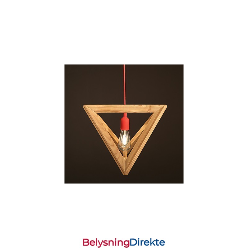 Nordisk Trelysekrone Kaféklær Kreativ Retro Dekorativ Eikelysekrone