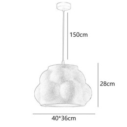 Moderne Hengende Lampe I Resin