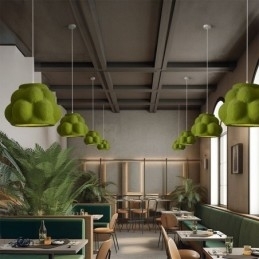 Moderne Hengende Lampe I Resin