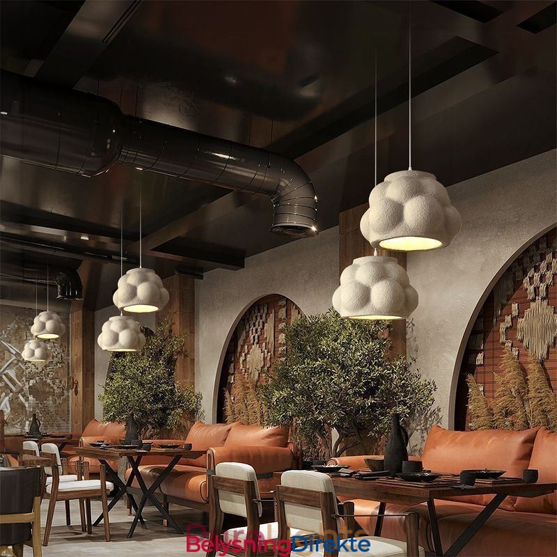 Moderne Hengende Lampe I Resin