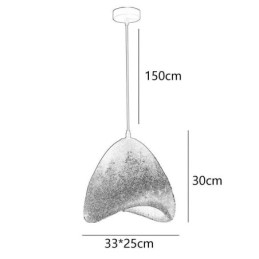 Dekorativ Hengende Lampe I Harpiks For Taklampe