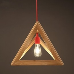 Nordisk Trelysekrone Kaféklær Kreativ Retro Dekorativ Eikelysekrone