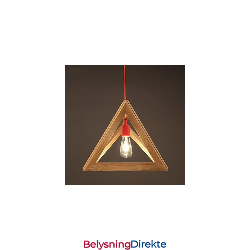 Nordisk Trelysekrone Kaféklær Kreativ Retro Dekorativ Eikelysekrone