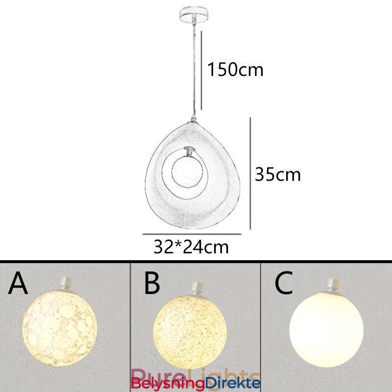 Moderne, Enkel Taklampe I Resin