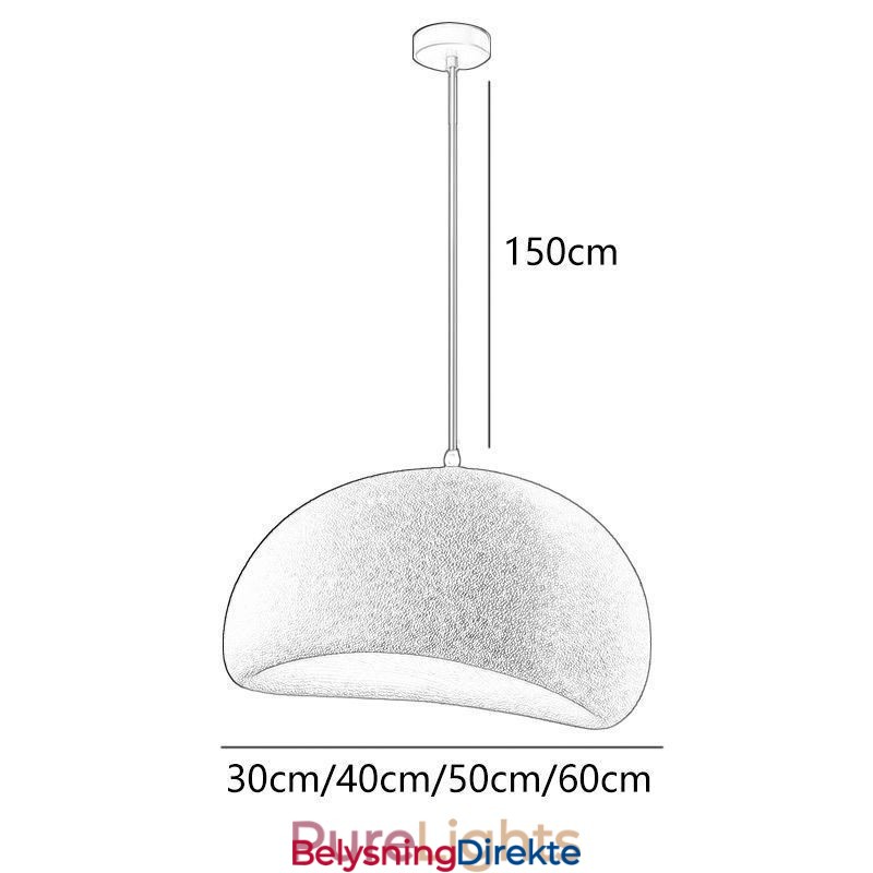 Minimalistisk Hengelampe I Resin