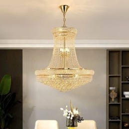 Krystall Pendellampe Moderne Dupleks Dekorativ Taklampe