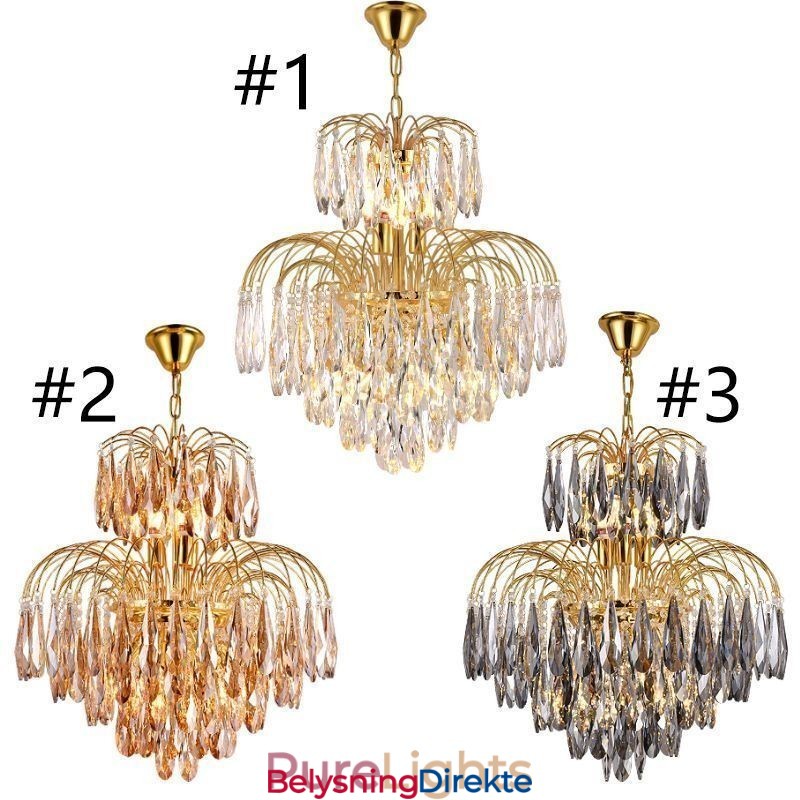Krystall Pendellampe Moderne Tosidig Dekorativ Taklampe