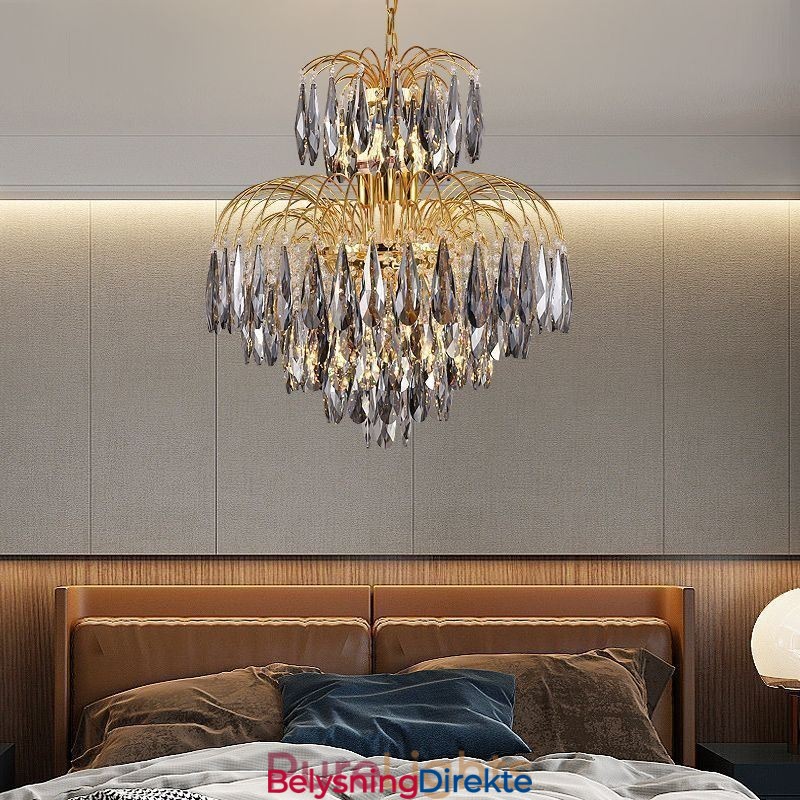 Krystall Pendellampe Moderne Tosidig Dekorativ Taklampe