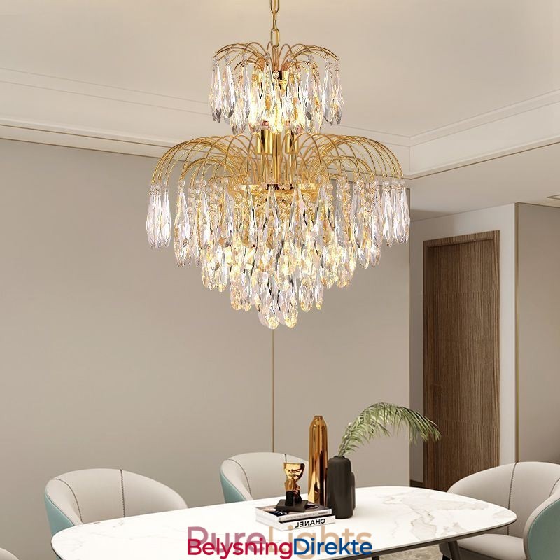 Krystall Pendellampe Moderne Tosidig Dekorativ Taklampe