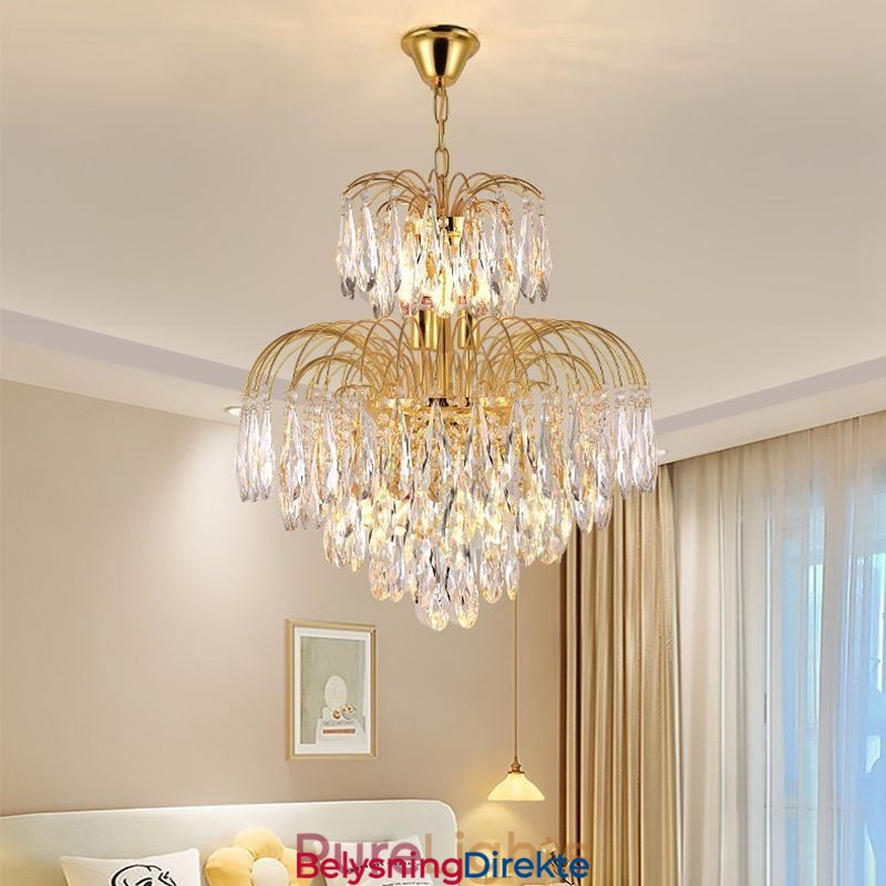 Krystall Pendellampe Moderne Tosidig Dekorativ Taklampe