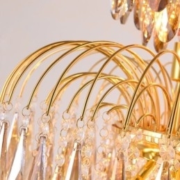 Krystall Pendellampe Moderne Tosidig Dekorativ Taklampe