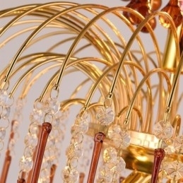 Krystall Pendellampe Elegant Dupleks Dekorativ Taklampe