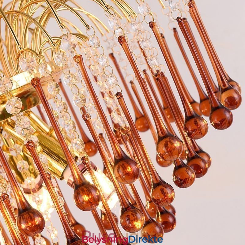 Krystall Pendellampe Elegant Dupleks Dekorativ Taklampe