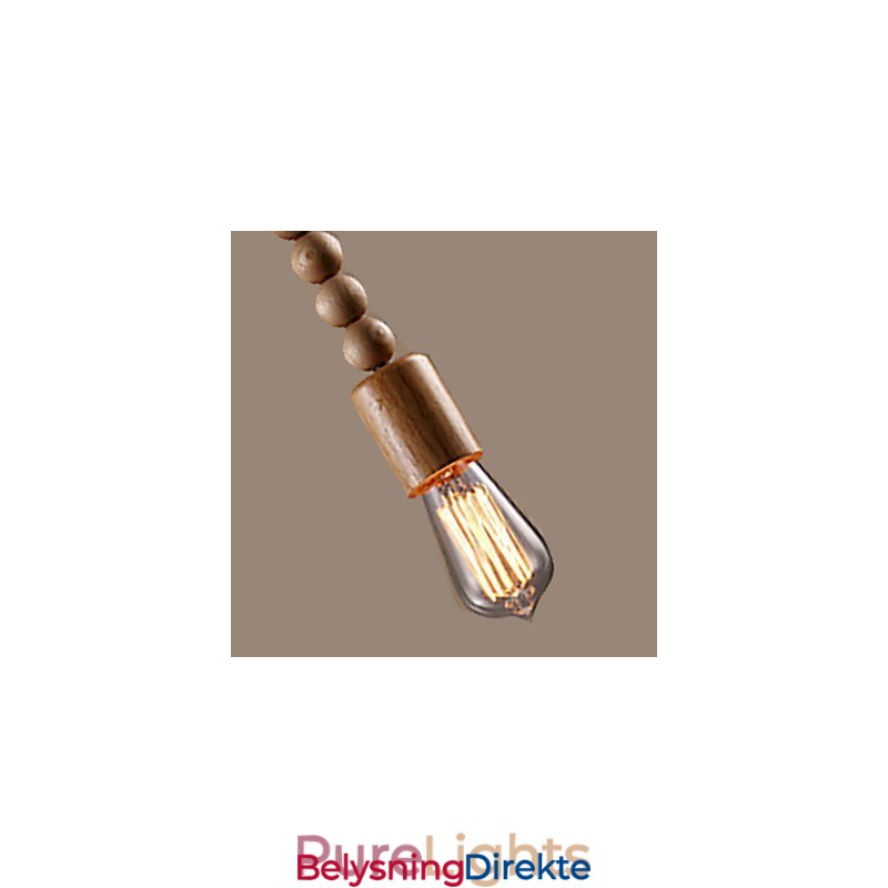 Lysekrone I Ministil, Tradisjonell Klassisk, Tre, Bambus