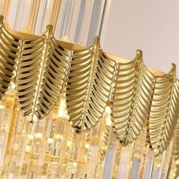 Konisk Krystall Pendellampe Dupleks Dekorativ Taklampe