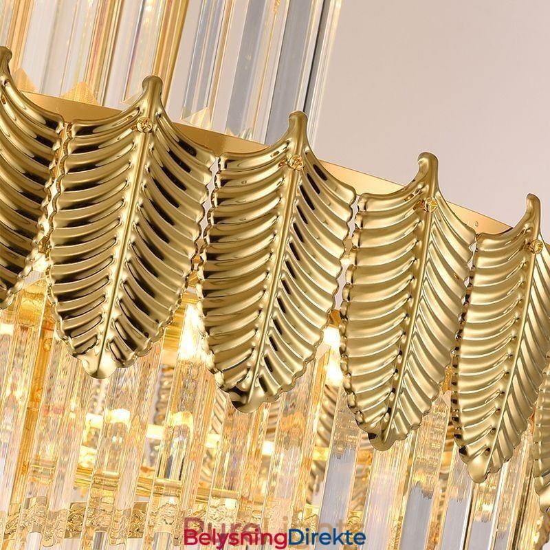 Konisk Krystall Pendellampe Dupleks Dekorativ Taklampe