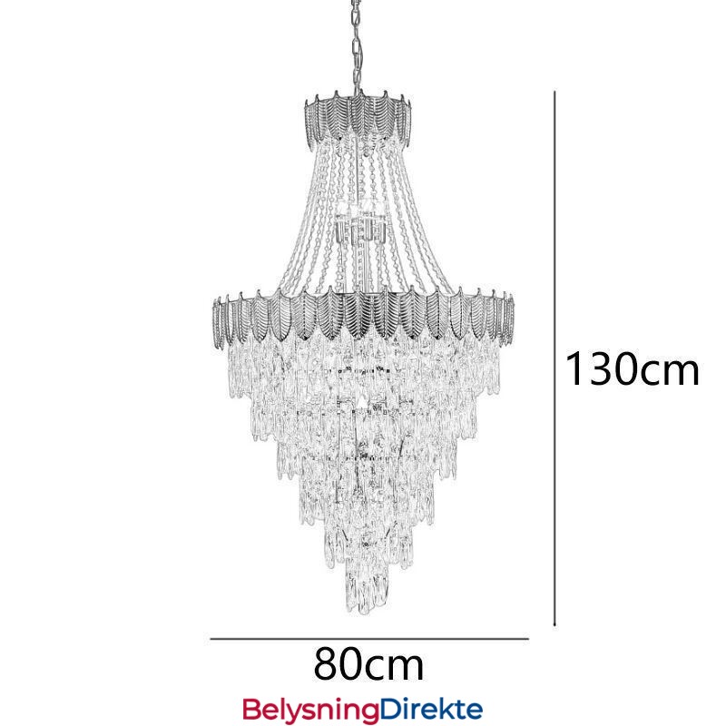 Konisk Krystall Pendellampe Iøynefallende Dupleks Dekorativ Taklampe