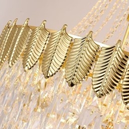 Konisk Krystall Pendellampe Iøynefallende Dupleks Dekorativ Taklampe