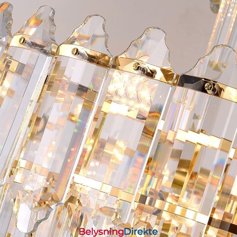 Konisk Krystall Pendellampe Dupleks Dekorativ Taklampe