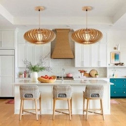 Taklampe I Tre, Oval, 17 Cm, Av Bassved