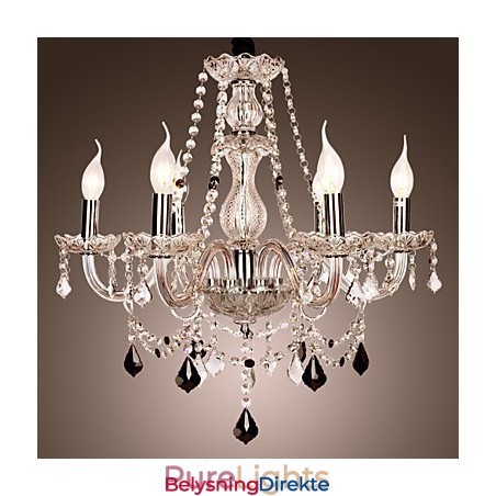 Rustikk Hyttekrystall Andre Glasslysekrone