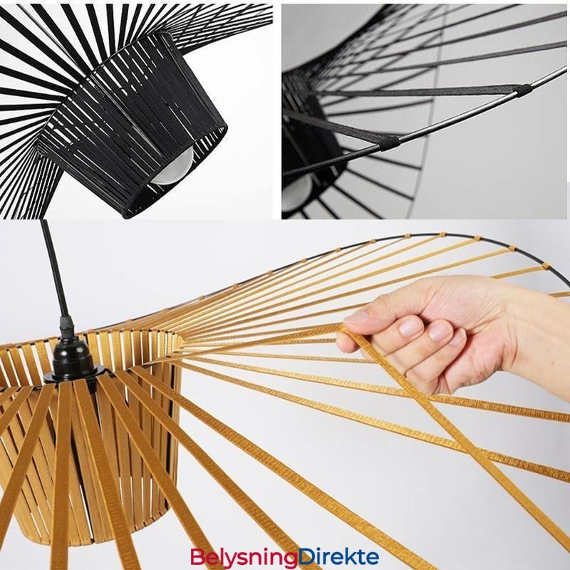 Moderne, Enkel Taklampe I Jernform Med Hatteform