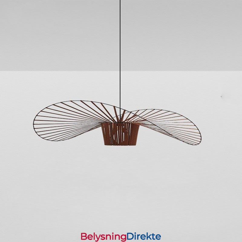 Moderne, Enkel Taklampe I Jernform Med Hatteform