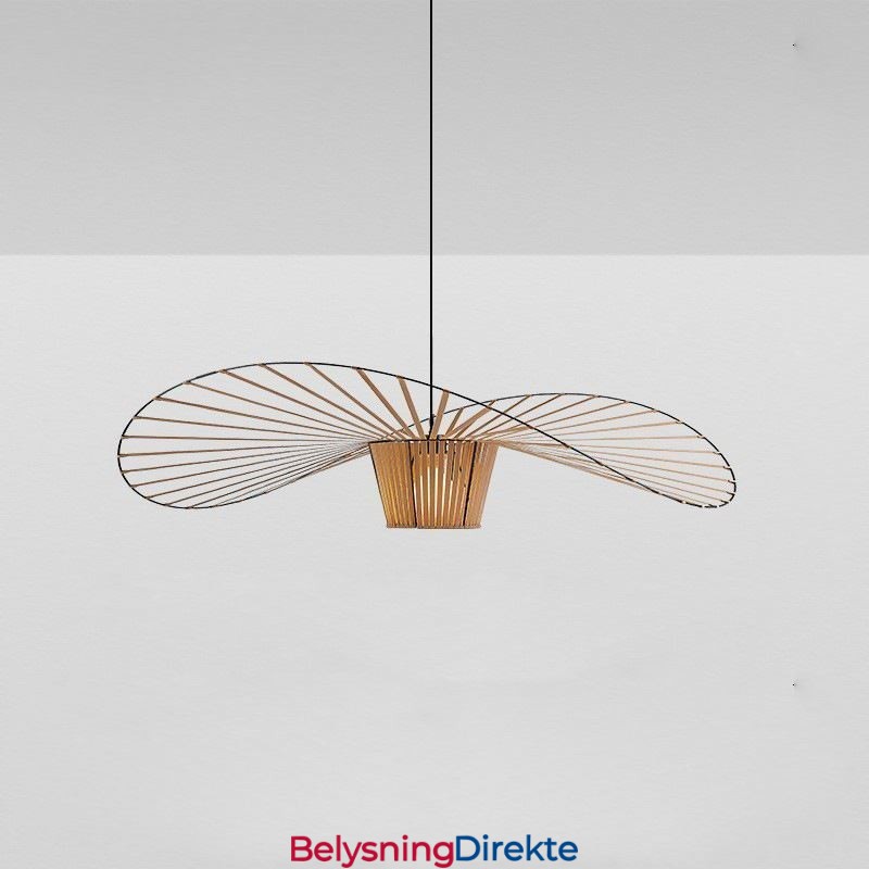 Moderne, Enkel Taklampe I Jernform Med Hatteform