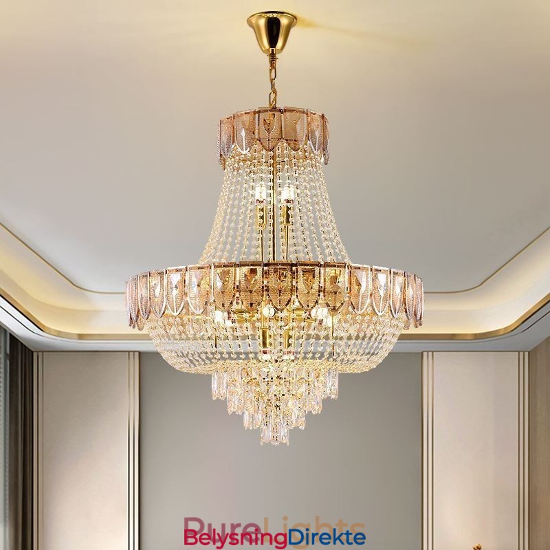 Krystall Pendellampe Luksuriøs Dekorativ Taklampe