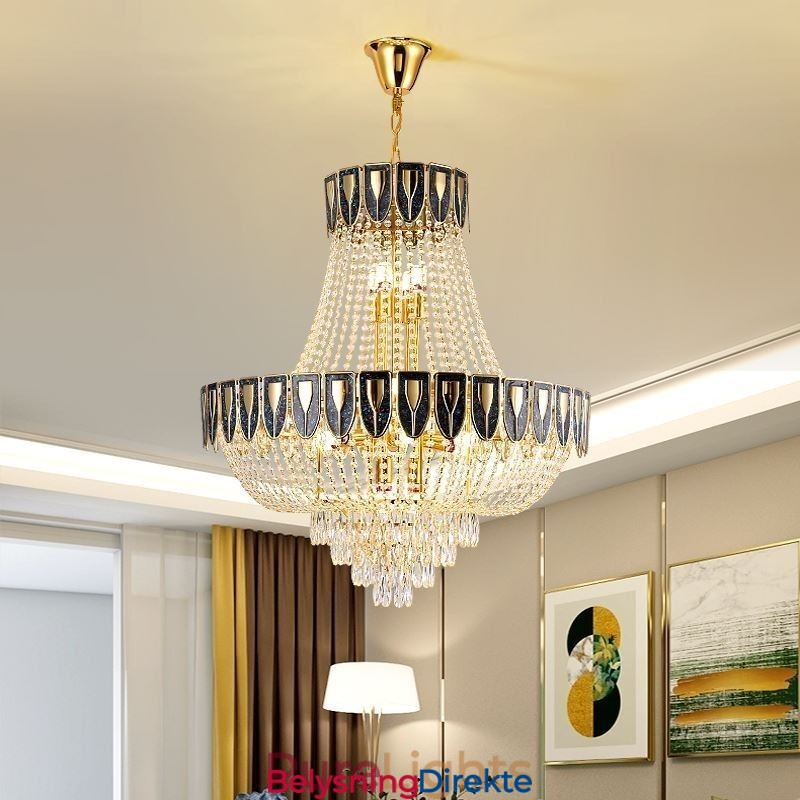 Krystall Pendellampe Luksuriøs Dekorativ Taklampe