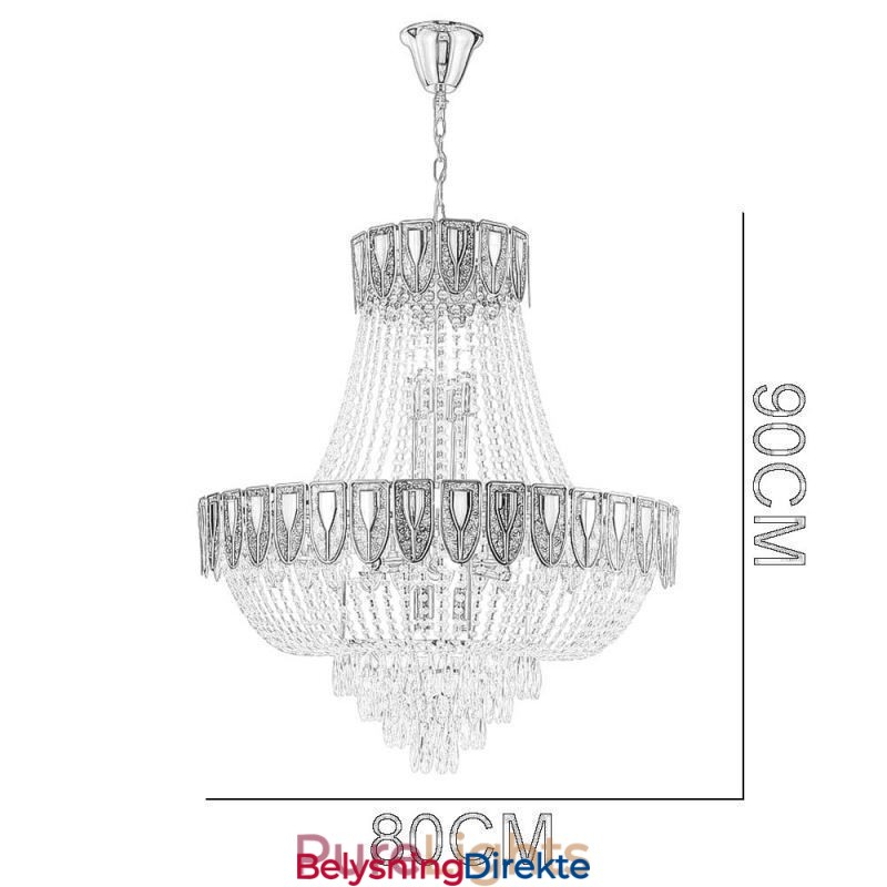 Krystall Pendellampe Luksuriøs Dekorativ Taklampe